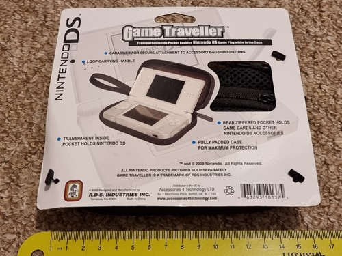 NINTENDO DS LITE OFFICIAL CONSOLE CARRY CASE Nintendogs BRAND NEW Genuine Zipped - Picture 2 of 3