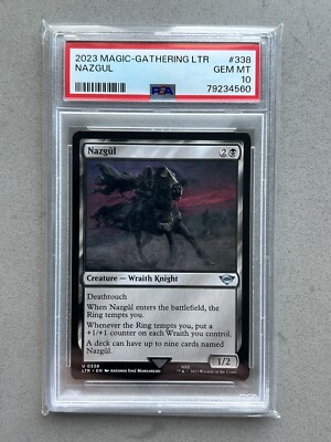 all nazgul cards mtg PSA 10 - MTG Lord of the Rings Nazgul Card #338 Magic the Gathering 0338