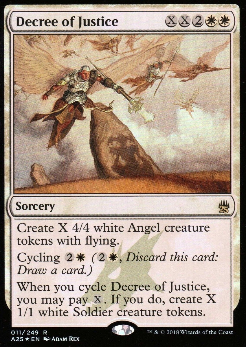 MTG Decree of Justice 正義の命令　foil サイン Decree of Justice FOIL | NM | Masters 25 | Magic MTG | eBay