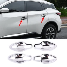 For Nissan Murano 2015-2024 Chrome Car Side Door Handle Bowl Cover Trim