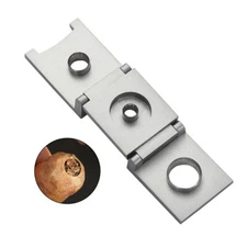 Galiner Stainless Steel Silver Cigar Punch Cutter 3 IN 1 Diameters With Gift Box