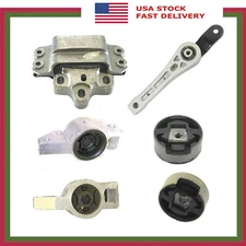 Set 6PCS Engine Motor @ Transmission Mount For Audi A3 Volkswagen GTI Jetta 2.0L