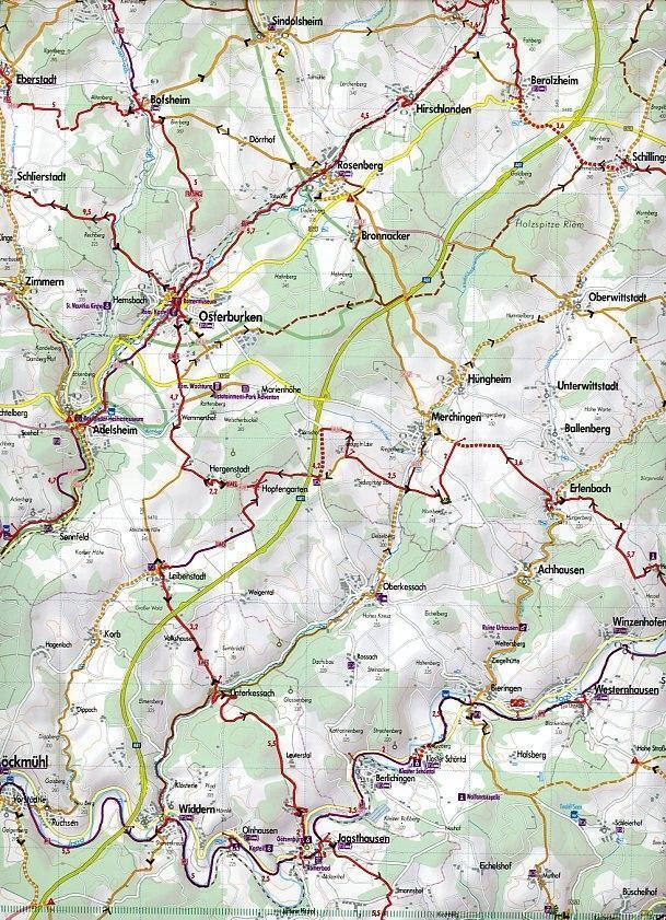 Thumbnail - Bikeline Radkarte Deutschland Hohenlohe - Franken 1 : 75 000 |