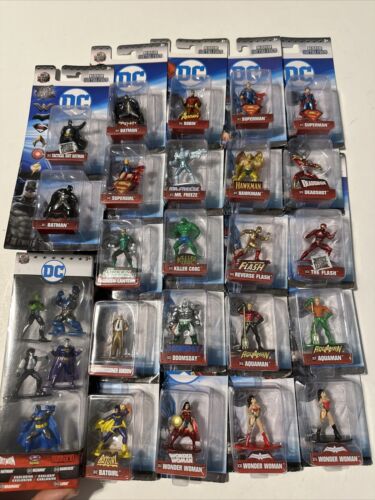 DC NANO METALFIGS LOT From JADA TOYS FIGURES DIFFERENT DIE-CAST  (Lot of 23) - Picture 1 of 7