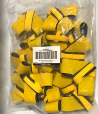 20 Pack Antistatic Heel Strap, Yellow, 4ECU8 RoHS Compliant