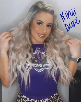 Nicky Duke Nikii Duke Autographed Signed 8x10 Photo - AEW WOW Wrestling - w/COA | eBay