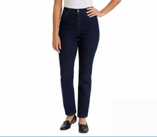 Gloria Vanderbilt Ladies' Amanda Stretch Denim Jean, Dark Blue, 4