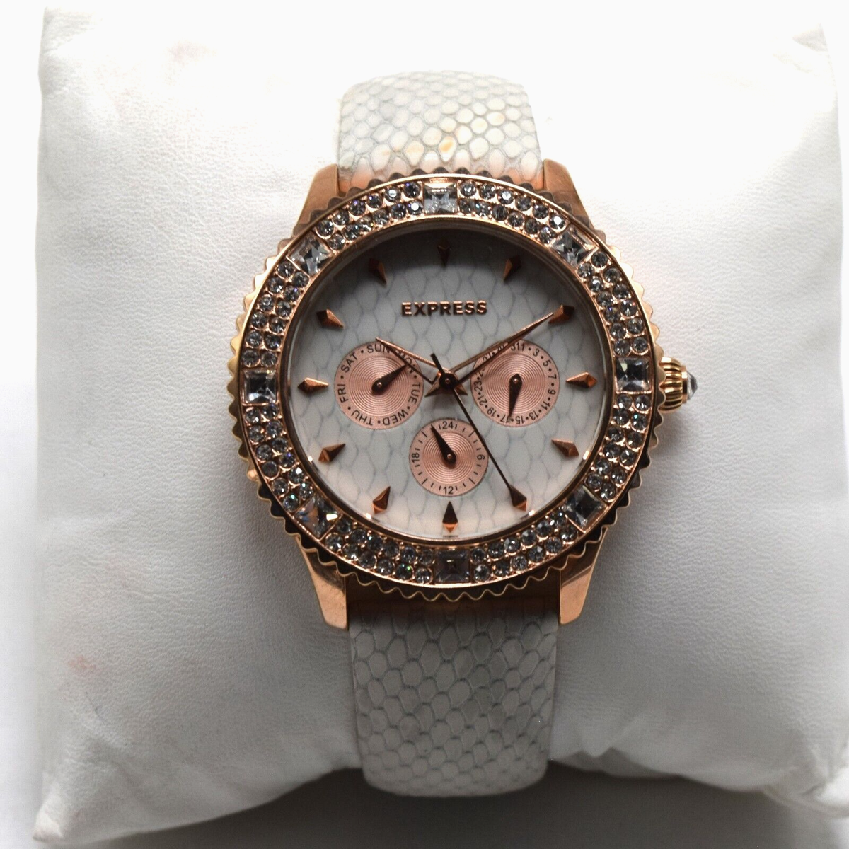 Women\'s Rose Gold Watch with Crystal Bezel Peugeot Women main image 3