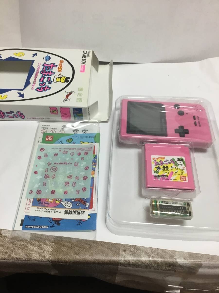 たまごっち　限定版　ゲームボーイ　ピンク ほぼ未使用 ゲームで発見!! たまごっち ピンクなTAMAGOTCHセット