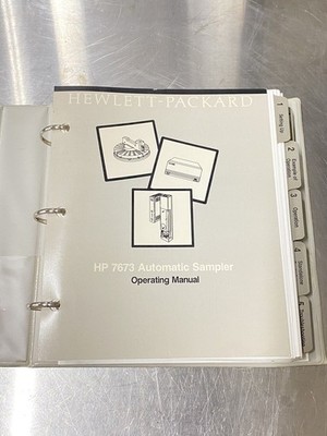 Hewlett Packard HP 7673 Automatic Sampler - Users Guide / Instruction Manual
