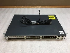 Cisco Catalyst 3750 48-Port WS-C3750-48TS-S 4x SFP Ethernet Switch W/ Rack Ears