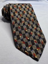 Robert Talbott VTG 90s Hand Sewn Jacquard Sil...