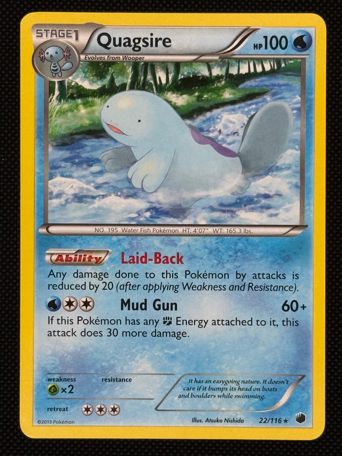 Quagsire 22/116 Rare Plasma Freeze Near Mint