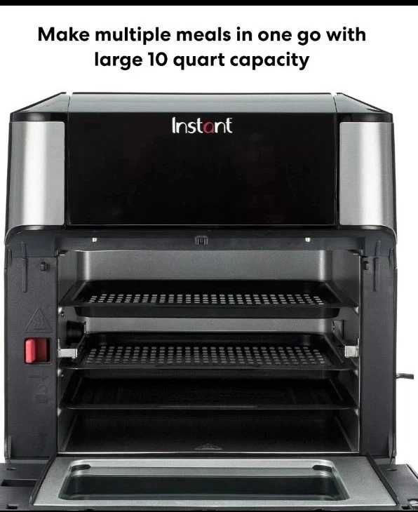 Instant Vortex Plus 10QT 7-in-1 Air Fryer Oven 1500W Stainless Steel