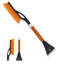 27" Adjustable Window Scraper for Car Windshield Scraper and Snow Brush