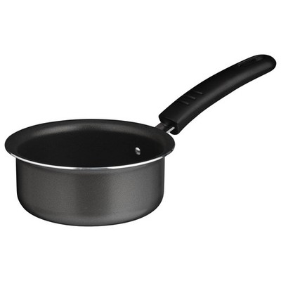 Aluminium Antihaftbeschichtete schwarze Milchtopf mit Griff perfekt für den täglichen Gebrauch - 14 cm