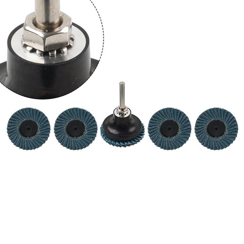 50mm R Type Roloc Flap Sanding Disc Twist Lock Grinding Wheel 40/60/80/120Grit - Picture 20 of 24