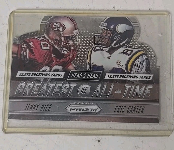 JERRY RICE/ CRIS CARTER 2014 PANINI PRIZM GREATEST OF ALL-TIME PRIZMS #3 