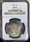 1883 O Morgan SILVER Dollar NGC MS65-Amazing Toning!