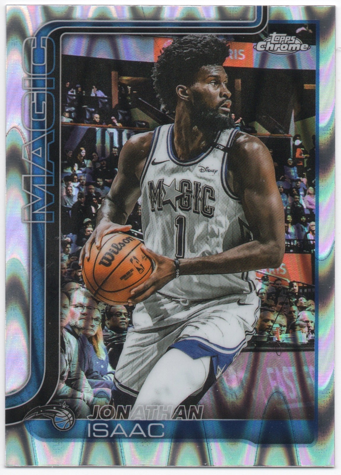 Jonathan Isaac RayWave Refractor #167 Topps Chrome 2025-26 Near Mint