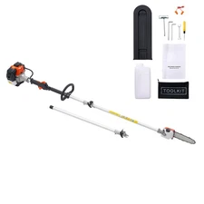 Gas Pole Saw 25CC 2-Stroke Extendable Cordless Tree Trimmer 8 in Cutting Bar