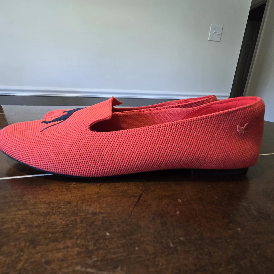 VIVAIA Audrey Dachshund Perro Mocasines Zapatos Sin Cordones Rojo Para Mujer Talla 10 EUR 41 Foto 2 de 4