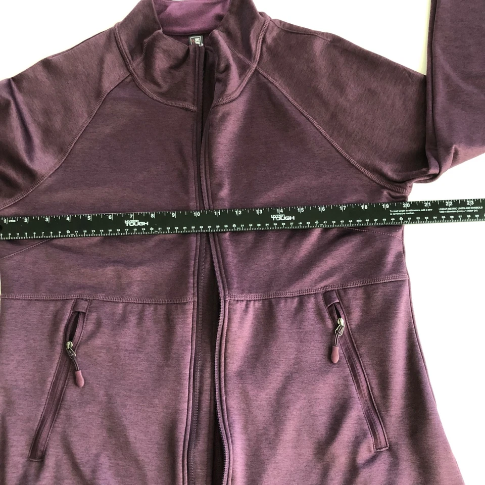 Chaqueta Kirkland Signature Para Mujer Cremallera Completa Púrpura Talla M Manga Larga Bolsillos Foto 4 de 4