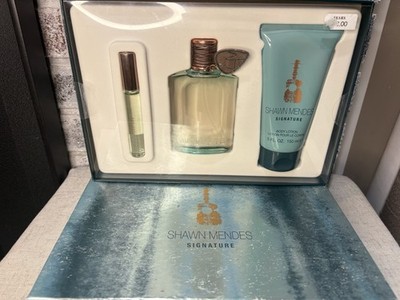 SIGNATURE Shawn Mendes 3.4oz Esp, 5oz Lotion Unisex 3pc Set BRAND NEW BOX Sealed