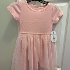 Wonder Nation Ribbed Tulle Tutu Dress Girls Pink Dots Sz XS,S,M,L,XL NWT
