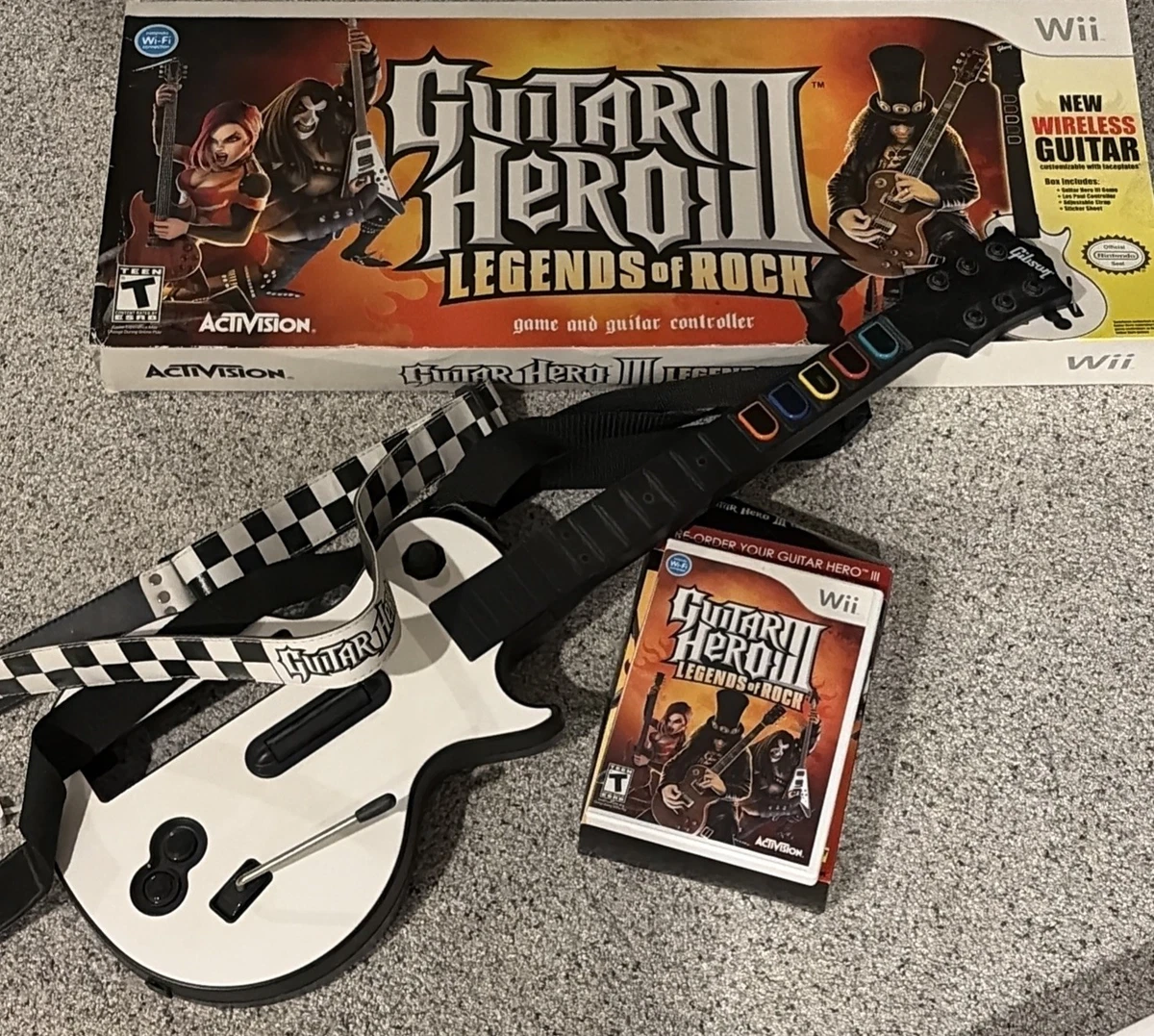 Nintendo Wii Guitar Hero III: Legends of Rock Video Games for sale