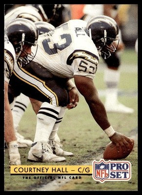 1992 Pro Set Courtney Hall San Diego Chargers #310
