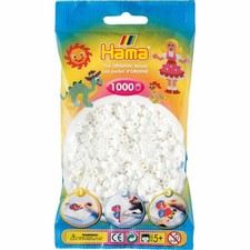 Hama Bügelperlen Perlen, أبيض, 1.000 قطعة
