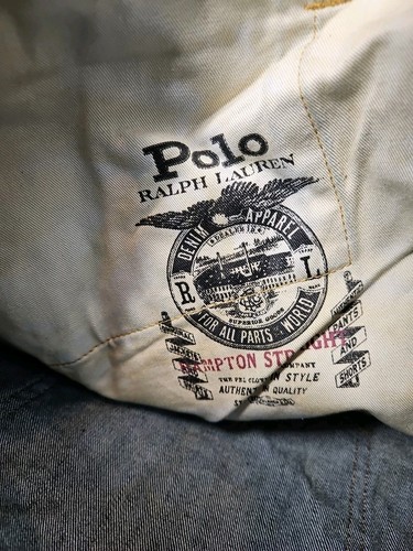 Polo Ralph Lauren Hampton jeans blu denim dritto uomo 44Bx32 western casual - Foto 9 di 10