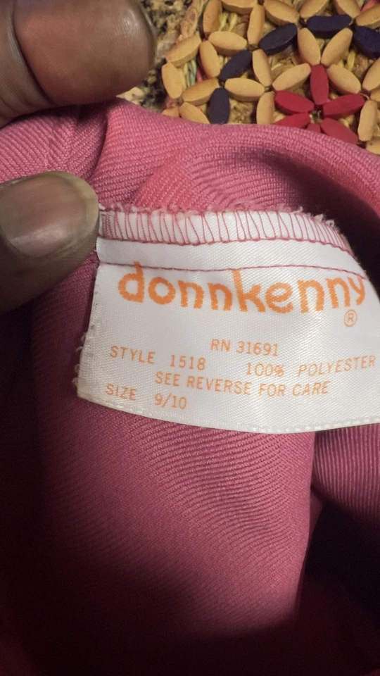 Calça Feminina Vintage 1985 Donnkenny Visa Magenta Elástica Tamanho 9/10 - Imagem 4 de 4