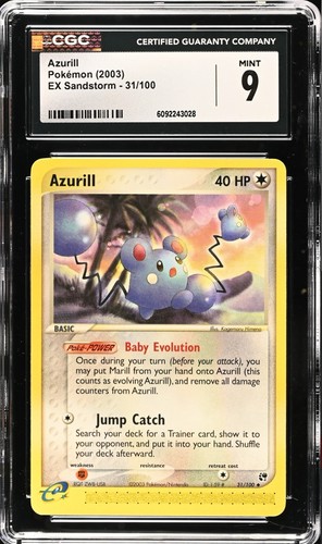 Azurill graded CGC 9 for sale on eBay