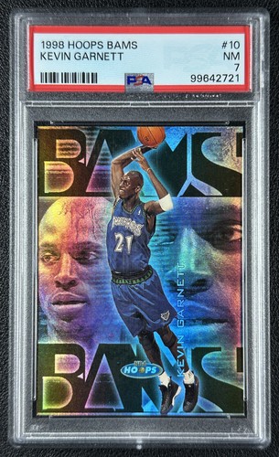 KEVIN GARNETT PSA 7 1998-99 HOOPS #10 BAMS 34/250 TIMBERWOLVES