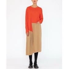 NOM*d Offset Dress NEW Size XL 16 Colour Block Midi NZ Relax Fit Asymmetric