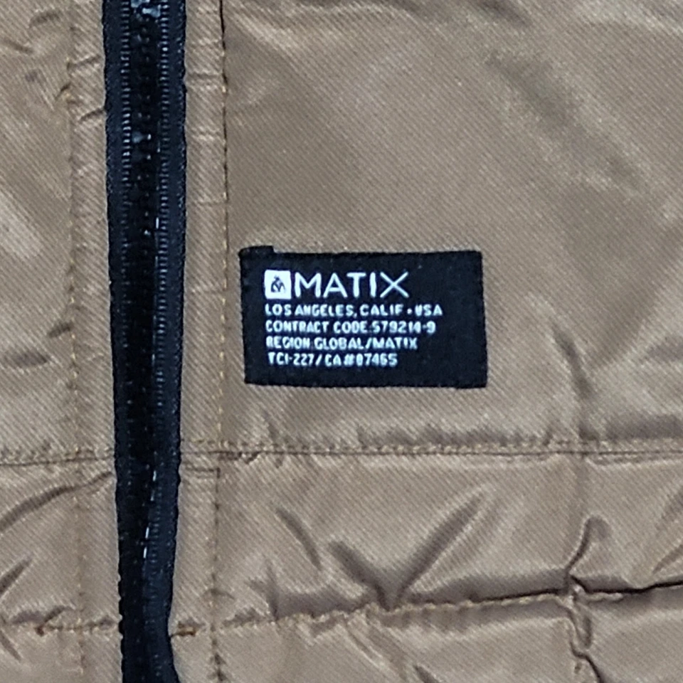 Jaqueta moletom masculina Matix Puffer - Colete com capuz acolchoado dourado cinza - Imagem 3 de 4