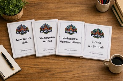 Kindergarten Bundle Health, Math, Writing, Sight Words/Phonics Full Year LOT