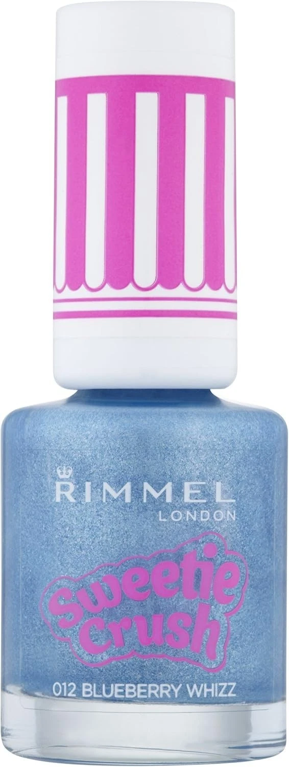 Rimmel London Sweetie Crush Nail Polish, 012 Blueberry Whizz (PACK OF 2)