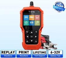 VDIAGTOOL BT500 6V/12V/ 24V Car Battery Tester 5-3000 CCA Battery Analyzer Tool