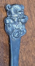 5 " Baby  s First Silver Plated Teddy Bear Spoon, Heirloom Collection 1990  s