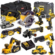 Dewalt 18V 9 Piece Combo Tool Kit with 3 x 5.0Ah Battery & Charger T4TKIT-9714