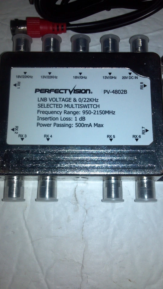Perfect Vision PV 4802B multi switch 4x8 With Power Supply - Image 2 of 4