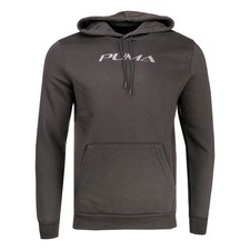PUMA Tonal Logo Pullover Hoodie Mens Black Casual Outerwear 68439101