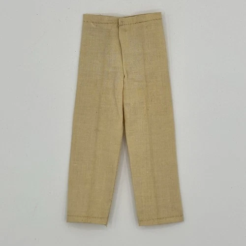 Vintage GI Joe Hasbro 12" Action Figure Cream Light Tan 1-Button Pants