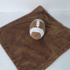 KOALA Baby Football Sports Plush Security Blanket Lovey 12" x 12" Brown