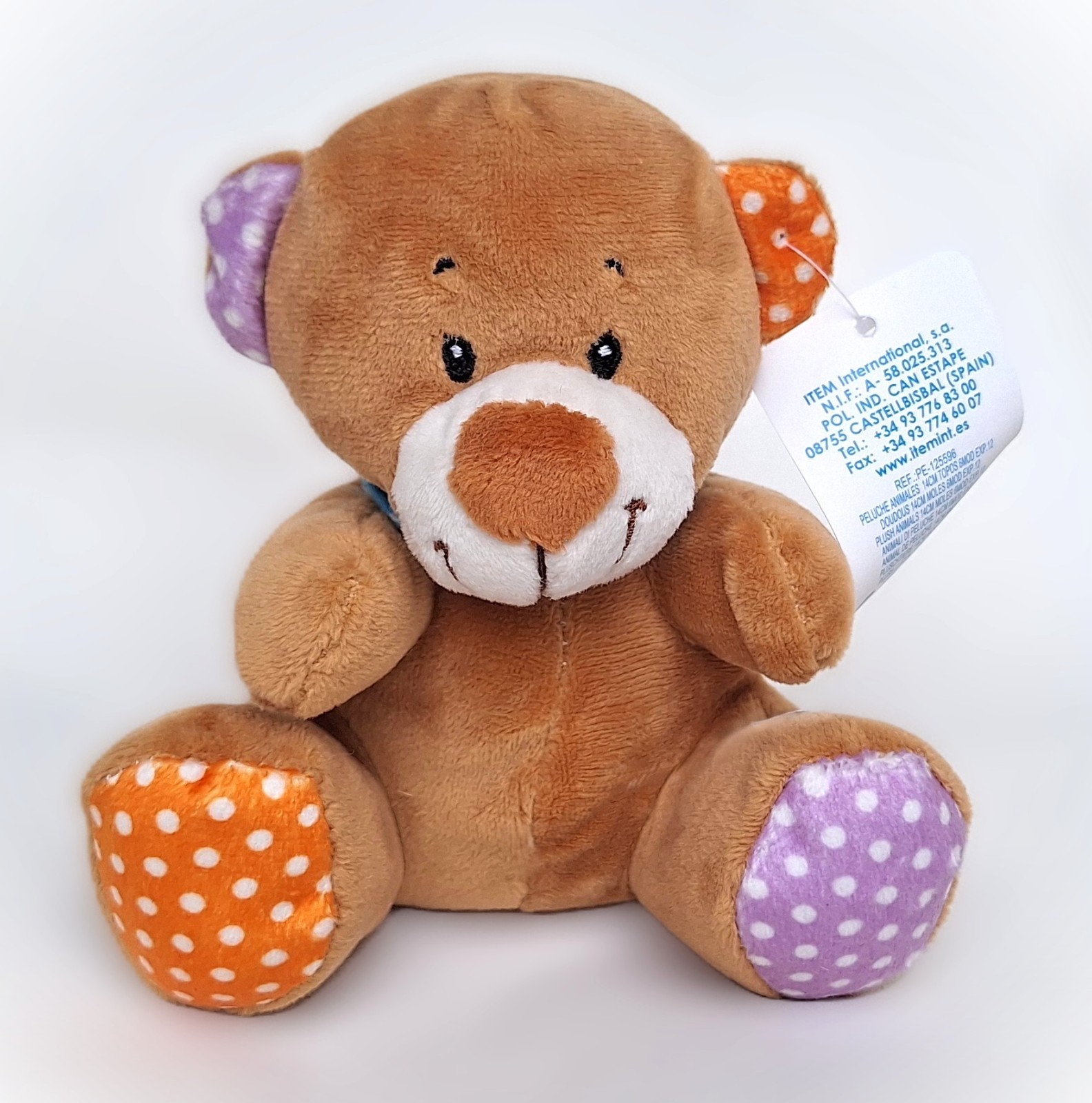 Ours en peluche naissance 14 cm coffret cadeau premier age securise