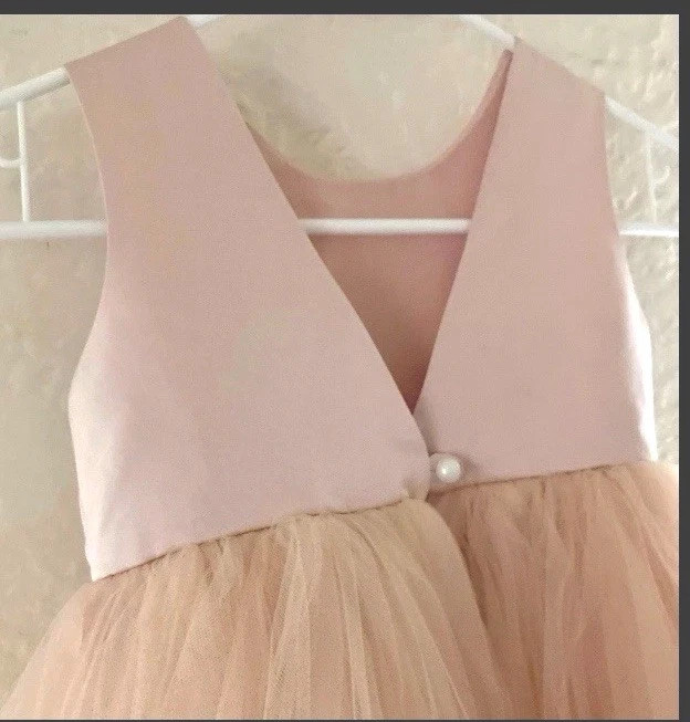 Disfraz/vestido de princesa de tul satinado rosa para niña talla 6 nuevo sin etiquetas Foto 3 de 4