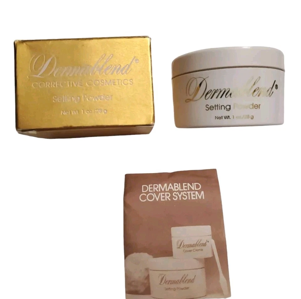 VTG Dermablend Setting Powder Translucent 1oz Original GOLD BOX New Old Stock  - Image 4 of 4
